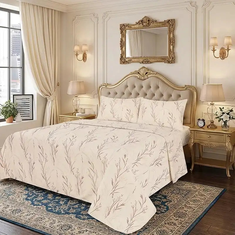 PREMIUM IVORY SUPER KING SHEET SET - 3 PCS