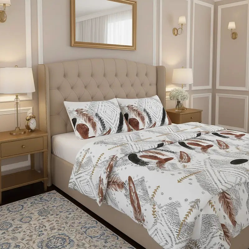 PREMIUM ETHNIC SUPER KING SHEET SET - 3 PCS