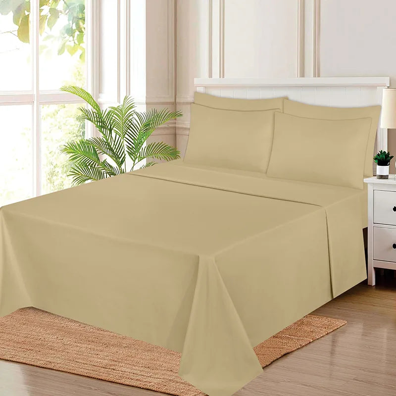 Brown - Dyed Bed Sheet Set