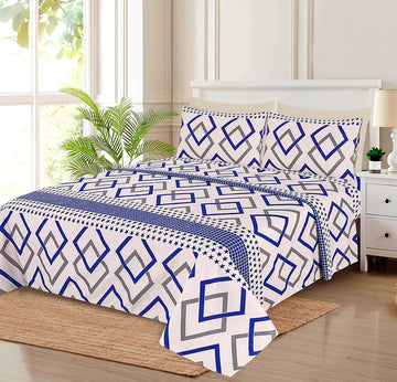 3 PCS PRINTED BEDSHEET SET