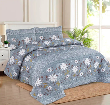 Premium Adorn Quilted Printed Bedspread Set - PQS19