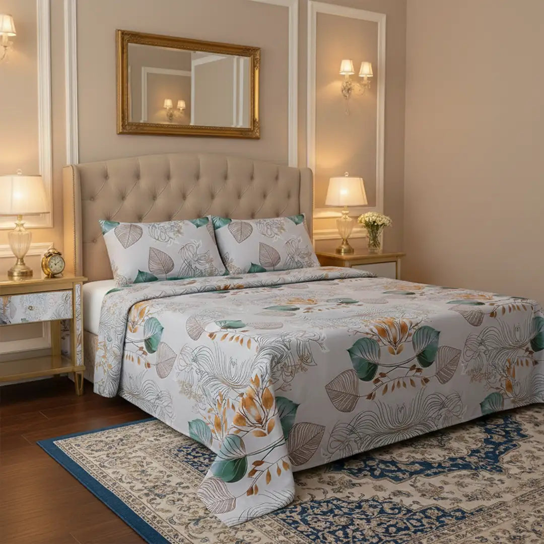 PREMIUM FOLIAGE SUPER KING SHEET SET - 3 PCS