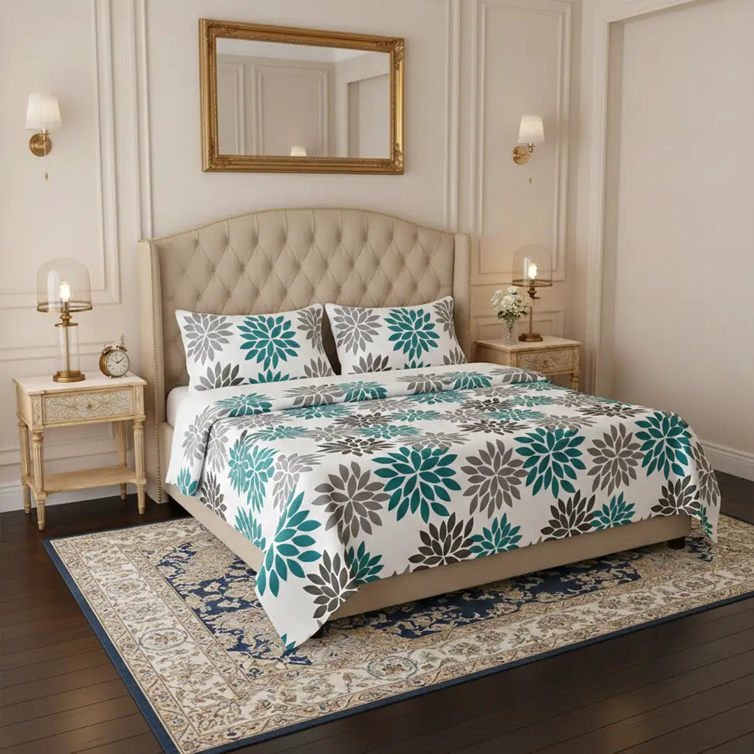 Premium Cyan Sheet Set - 3 PCS