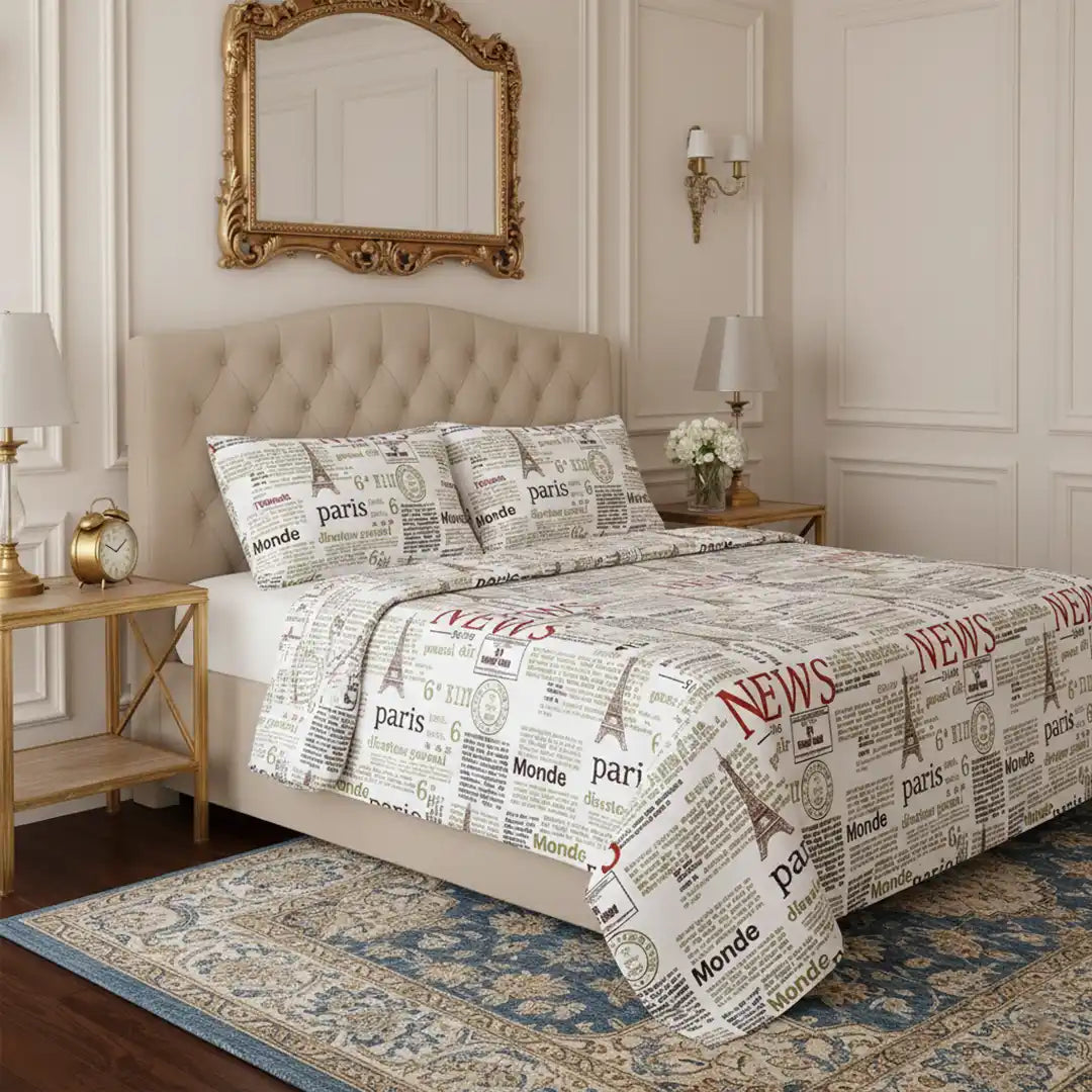 PREMIUM GAZETTE SUPER KING SHEET SET - 3 PCS