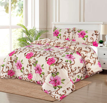 4 PCS COMFORTER SET  - DESIGN LSO - CK004