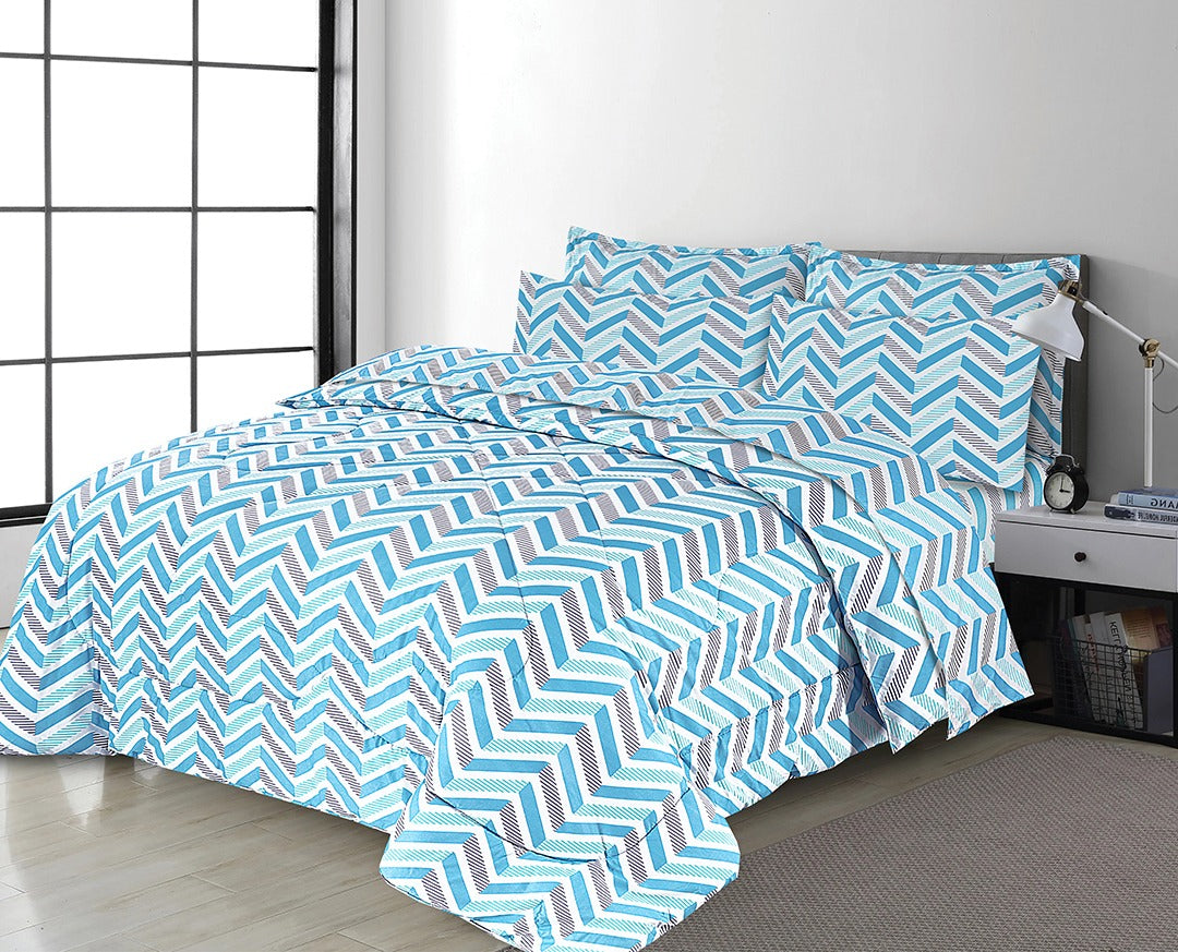 7 PCS COMFORTER SET  - DESIGN LSO - CK04