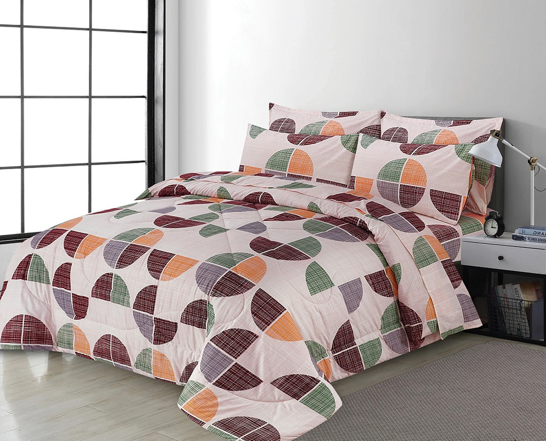 7 PCS  PREMIUM COMFORTER SET  - DESIGN LSO - CK0005