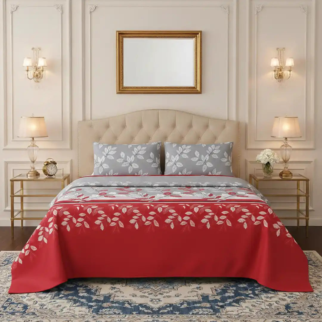 Premium Crimson Sheet Set - 3 PCS